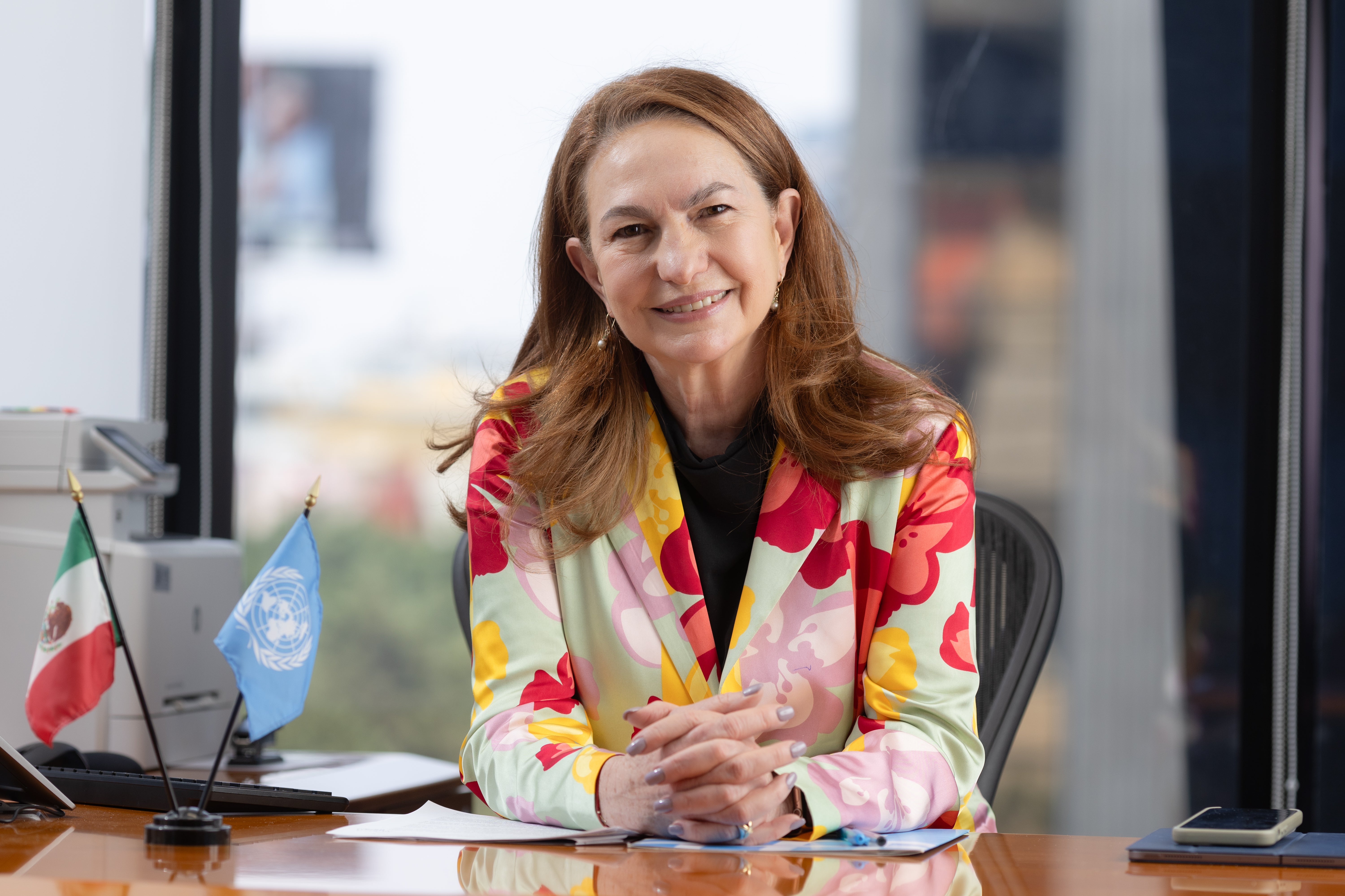 Moni Pizani Orsini, Representante de ONU Mujeres en México en la oficina sede del país