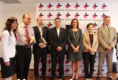 Schneider se une a He For She (Foto: ONU Mujeres / Diana Romero)