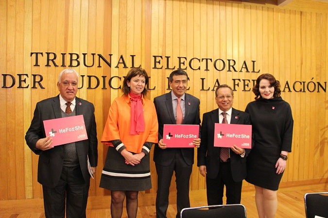 TEPJF se adhiere a la campaña HeForShe de ONU Mujeres (Foto: ONU Mujeres/Luis Cedeño)