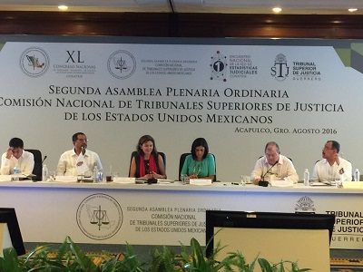 Sesión inaugural del XL Congreso Nacional de la Comisión Nacional de Tribunales Superiores de Justicia de los Estados Unidos Mexicanos (Foto: ONU Mujeres)