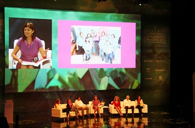 Mesa de la Campaña HeForShe en el Encuentro Internacional Mujeres en la Economía del Conocimiento (Foto: ONU Mujeres/Diana Romero)