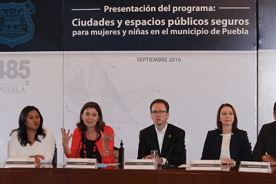 Puebla lanza el Programa Insignia Ciudades Seguras para Mujeres y Niñas de ONU Mujeres. (Foto: ONU Mujeres)
