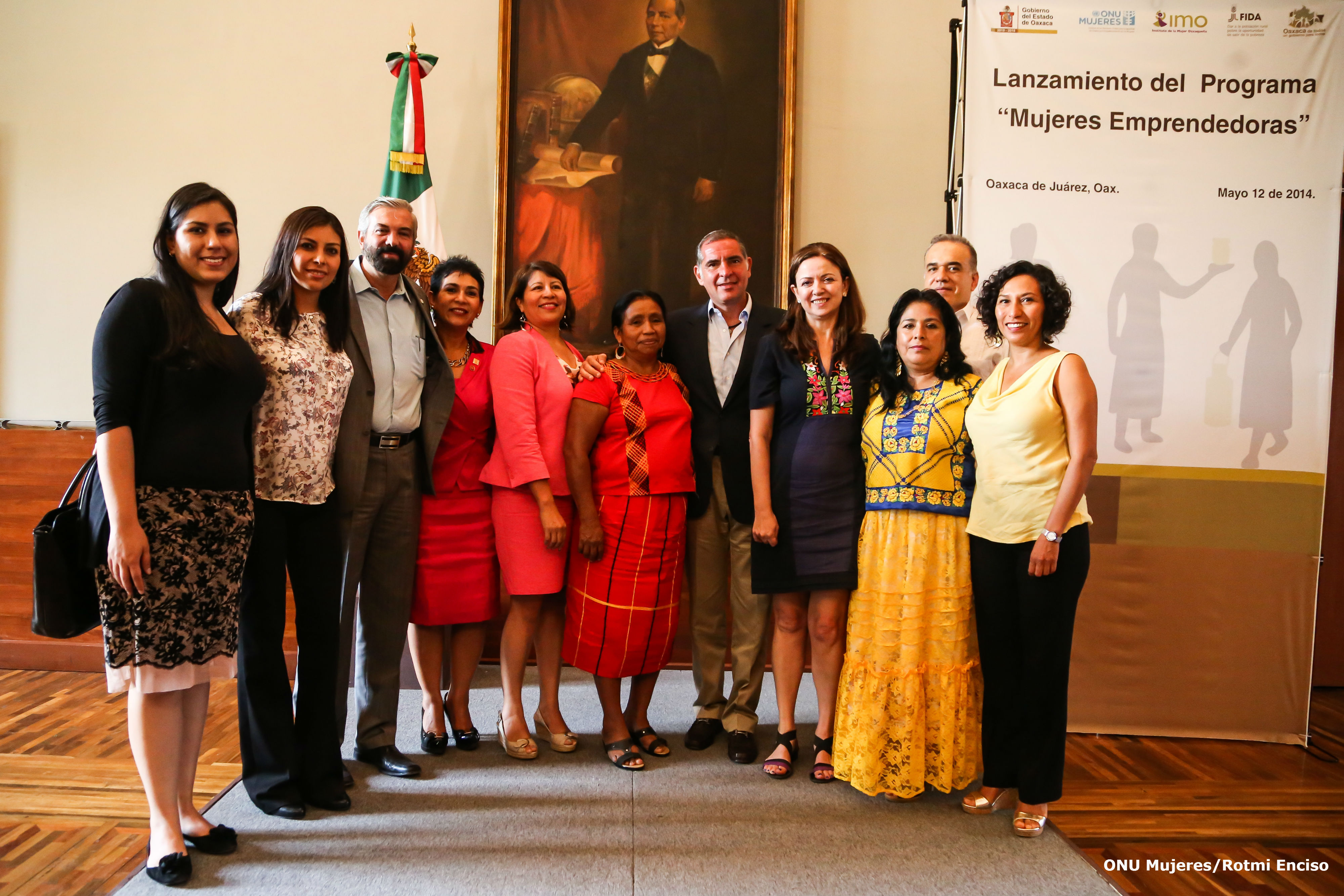 Lanzamiento del Programa Mujeres Emprendedoras- FIDA-ONU Mujeres-Gobierno del Estado de Oaxaca. (Foto: ONU Mujeres/Rotmi Enciso)