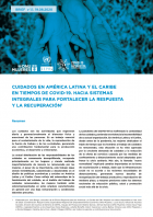 CUIDADOS EN AMÉRICA LATINA Y EL CARIBE EN TIEMPOS DE COVID-19